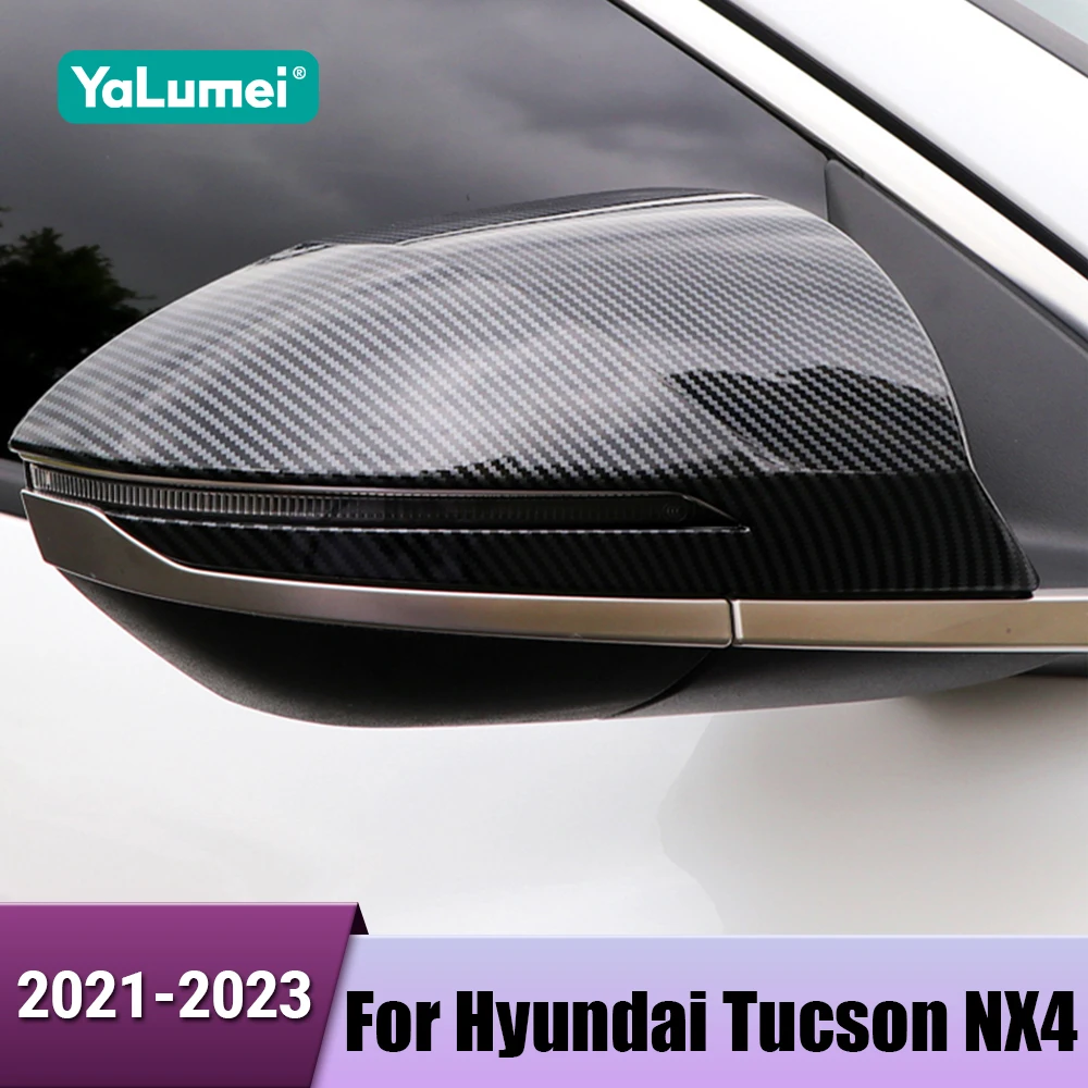 

Car Side Wing Mirror Cover Rearview Mirror Cap Trim Protector Accessories For Hyundai Tucson NX4 2021 2022 2023 Hybrid N Line