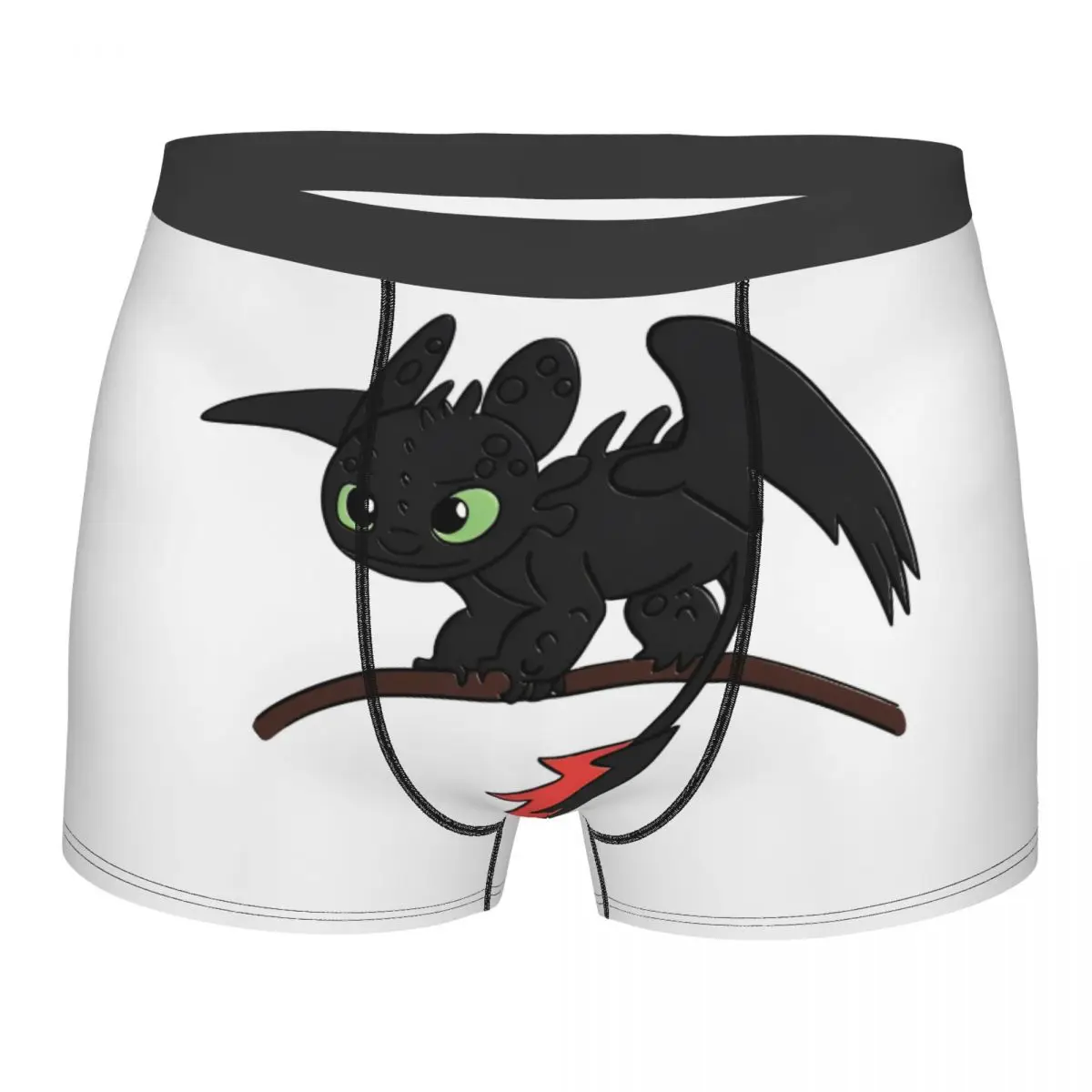 

Men's Toothless Chibi Night Fury HTTYD Boxer Briefs Shorts Panties Breathable Underwear Male Novelty S-XXL Underpants