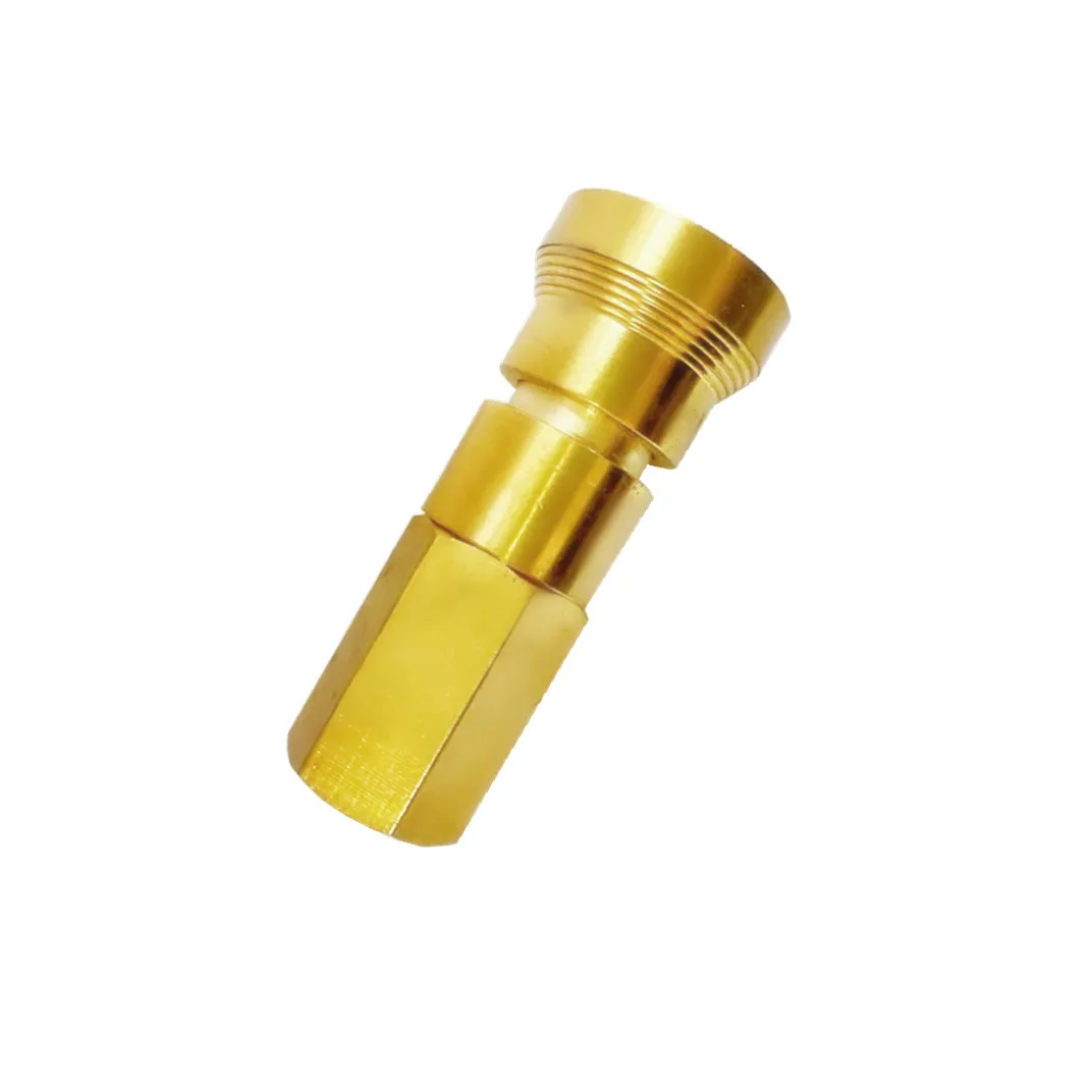 Brass Quick Connect Coupling with NPT 1/4 Male Thread for Fluid Transfer in Agricultural Hydraulic Implements and Tools