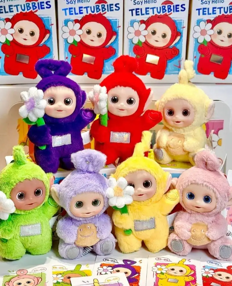 POP MART TELETUBBIES Say Hello Series Blind Box Mystery Box Guess Bags Ornament Figurines Home Desktop Decoration Dolls