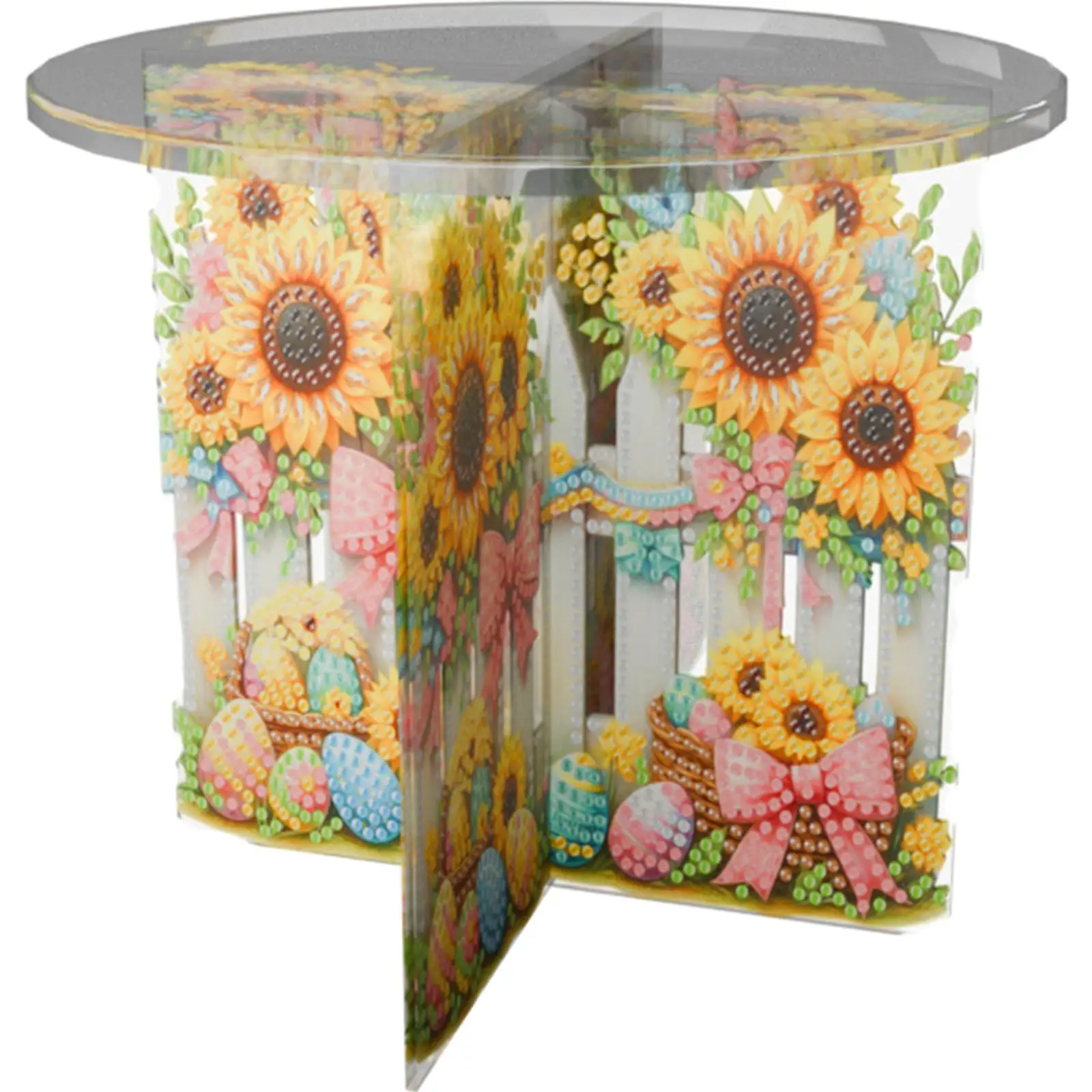 

Acrylic Sunflower Diamond Painting Plant Stand Potted Plant Holder Rack