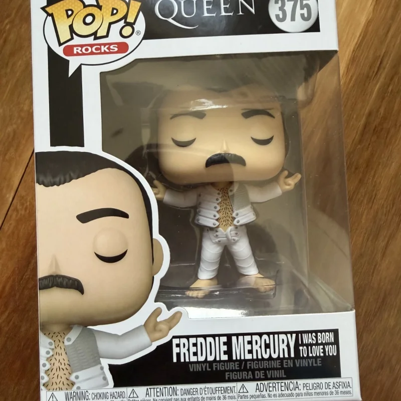 El rey del rock original, Freddie Mercury # 375 Nací Para Amarte Figura de Vinilo Funko Pop! Modelo de Juguete de Edición Limitada para Coleccionar y Regalar