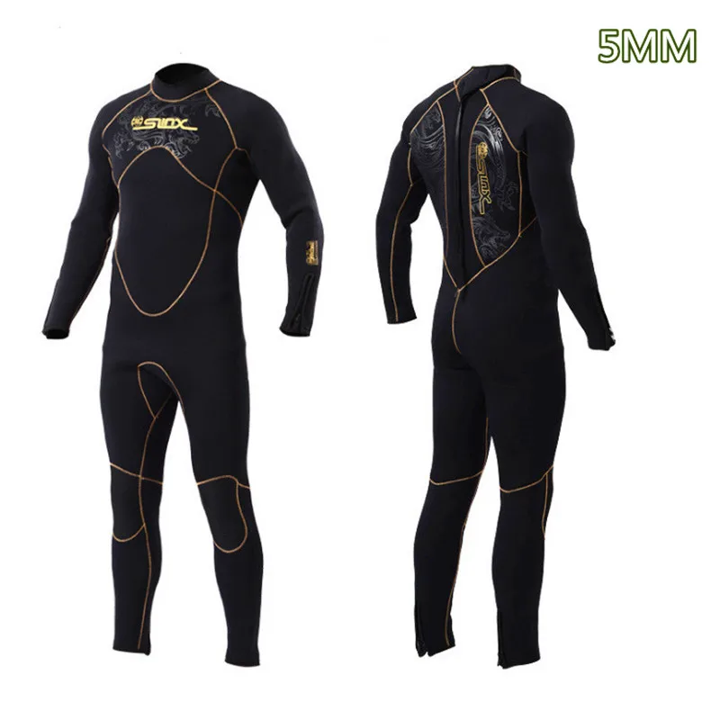 

Neoprene Freedive 5mm Wetsuits For Men Spearfishing Surfing Suit Underwater Sports Fishing Scuba Diving Suit Thermal Swimsuit