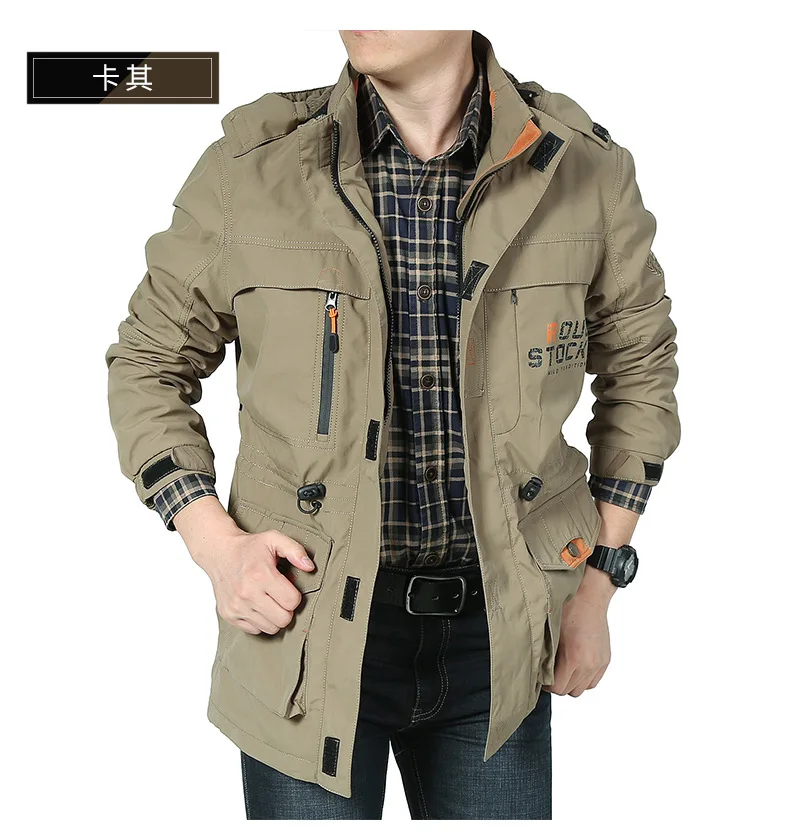 Winter and Autumn Outdoor Casual Windbreaker, Mid-aged Jacket with Added Insulation and Breathable Fabric, Men's Coat