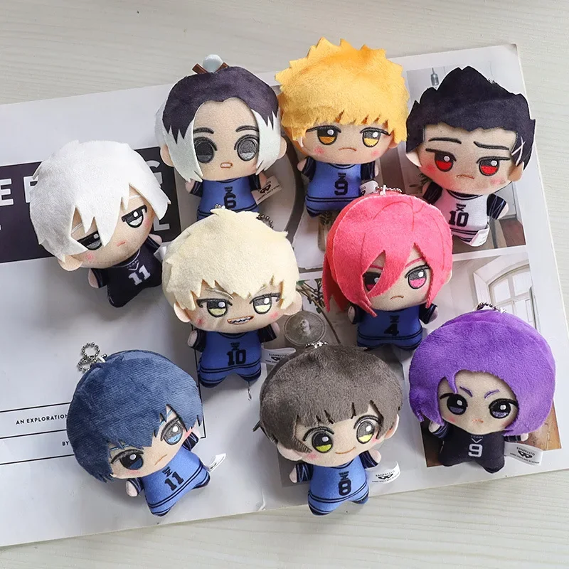 Blues New Locked Plush Pendant KeyChain Yoichi Isagi Nagi Seishiro Mikage Reo Rin Itoshi Itoshi Sae Action Toy Bag Gift