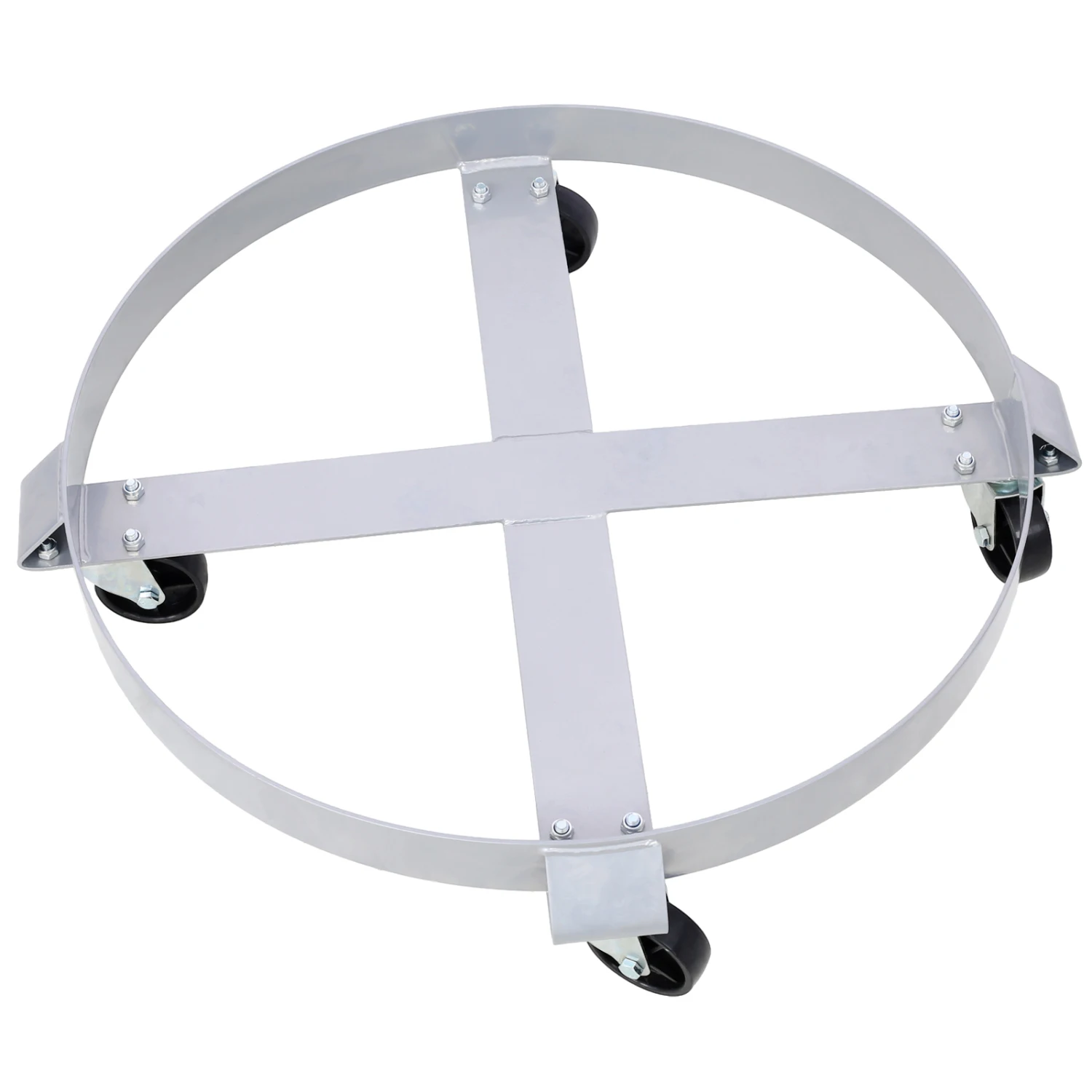 

2Pcs Drum Dolly for 55 Gallon Drums,Barrel Dolly with 4 Swivel Caster Wheels,Heavy Duty Steel Frame Drum Cart with Brake for Wor