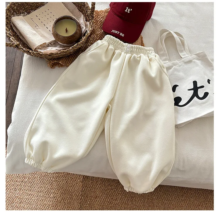 2026 Korea Kinder Mädchen Jungen Jogginghose Kinder Frühling Herbst Lange Hose Sport Einfarbige Hosen – Detail 10