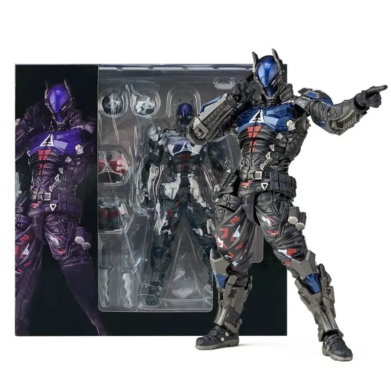 

17cm AMAZING YAMAGUCHI Arkham Knight Action Figure PVC 024# Collectible Doll Ornaments Movable Bruce Wayne Figurine Model Toys