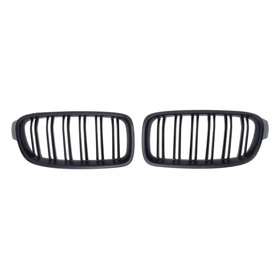 Xvip glänzender Double Line Style Front stoßstangen grill für BMW 3er F30 F31 F35 2013-19 320i 325i 328i Silber Diamant grill – Detail 7