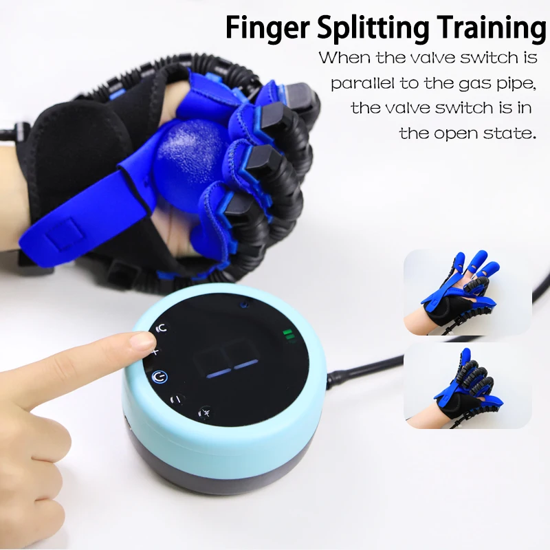 Smart Electric Hand Rehabilitation Glove Five Finger Flexion Extension Training Massage Robot Hand Function Recovery Exercise