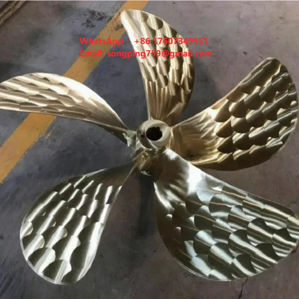 Cu3 Nickel-Aluminum Bronze Marine Propeller with 5 Blades and Fixed Pitch Model CC0022
