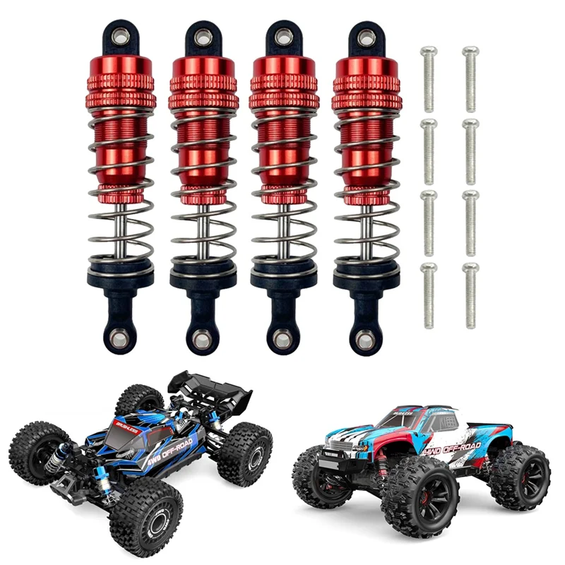 AS95-4 Stücke Metall Stoßdämpfer Für MJX H16 16207 16208 16209 16210 1/16 RC Auto Upgrades Teile 1