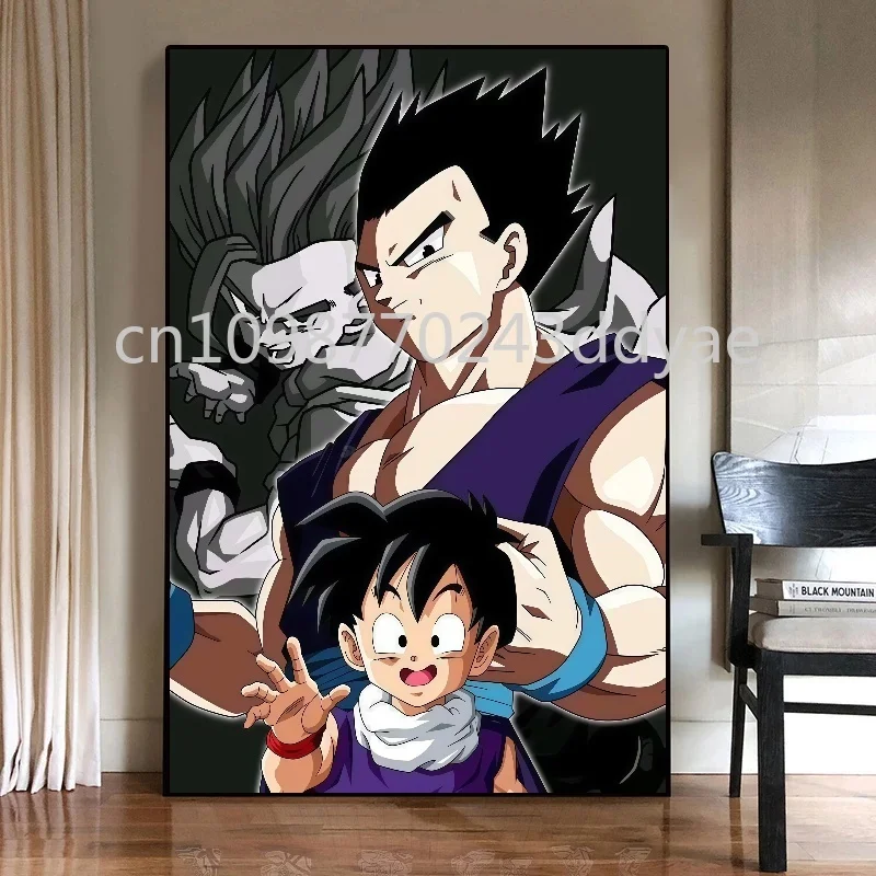 アニメドラゴンボールポスター超クール悟空ベジータ画像印刷キャンバス絵画家の壁アート装飾絵画ギフト