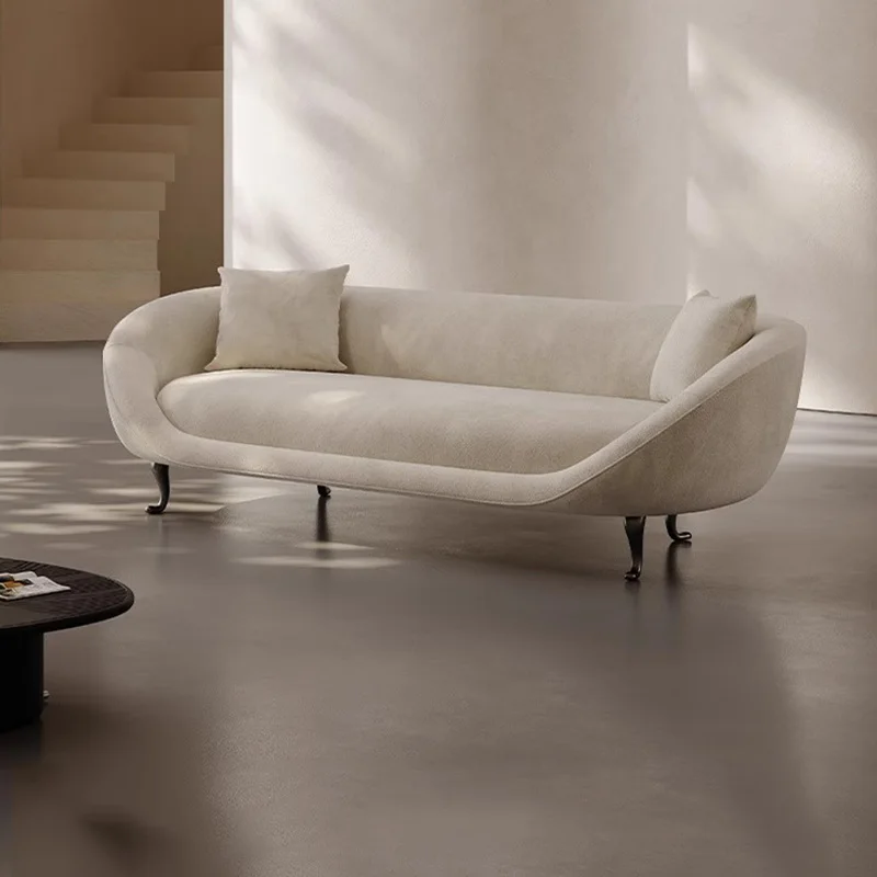 Designer Lounge Outdoor Sofa White Curved Luxury Cloud Living Room Sofas Patio Hallway Poltrona Gonfiabile unique furniture 
