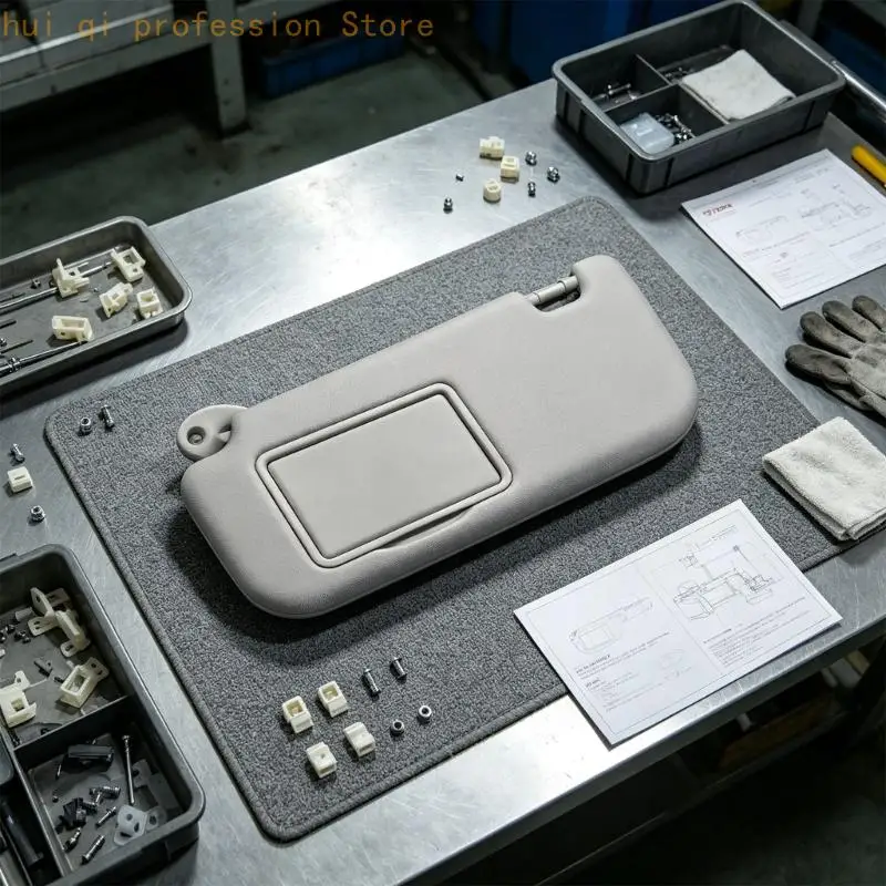 Kosmetikspiegel-Schattenpaneel für den alltäglichen Gebrauch Autoinnenraum, graues PVC-Teil für Pkw-Anwendungen H8WE – Detail 10