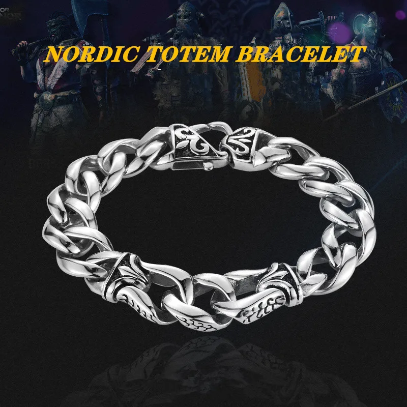 

High Quality Men's Bracelets Punk 316L Stainless Steel Curb Cuban Link Chain Silver Color Bracelet For Women Couple Jewelry