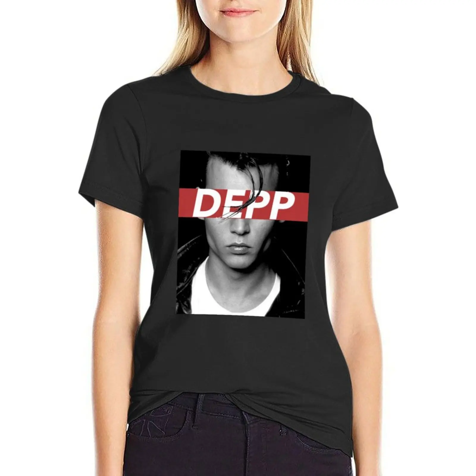 DEPP T-Shirt female vintage clothes fashion woman blouse 2024