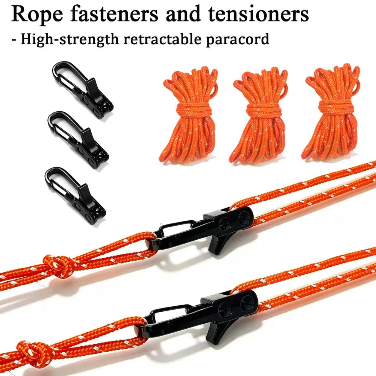 Heavy-Duty Retractable Binding Rope, Outdoor Cord for Camping, Awnings, Hammocks & Outdoor Gear