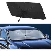 Car Windshield Sun Shade Umbrella,UV Rays Protector & Heat Block Reflector Retractable Front Window Sun Shades Umbrella Shield