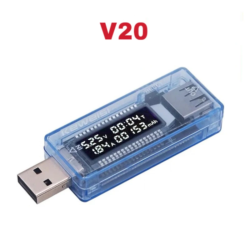USB Current Voltage Capacity Tester Volt Current Voltage Detect Charger Capacity Tester Meter Mobile Power Detector Battery Test