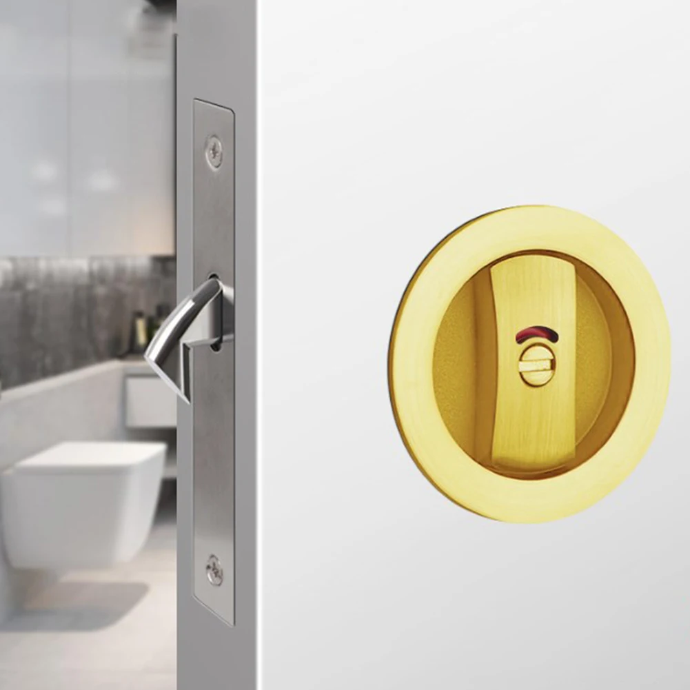 قفل الباب، قفل باب منزلق للحمام، خطاف واحد مع قفل مؤشر أحمر وأخضر، قفل باب الجيب، أجهزة غير لامعة باللون الأسود