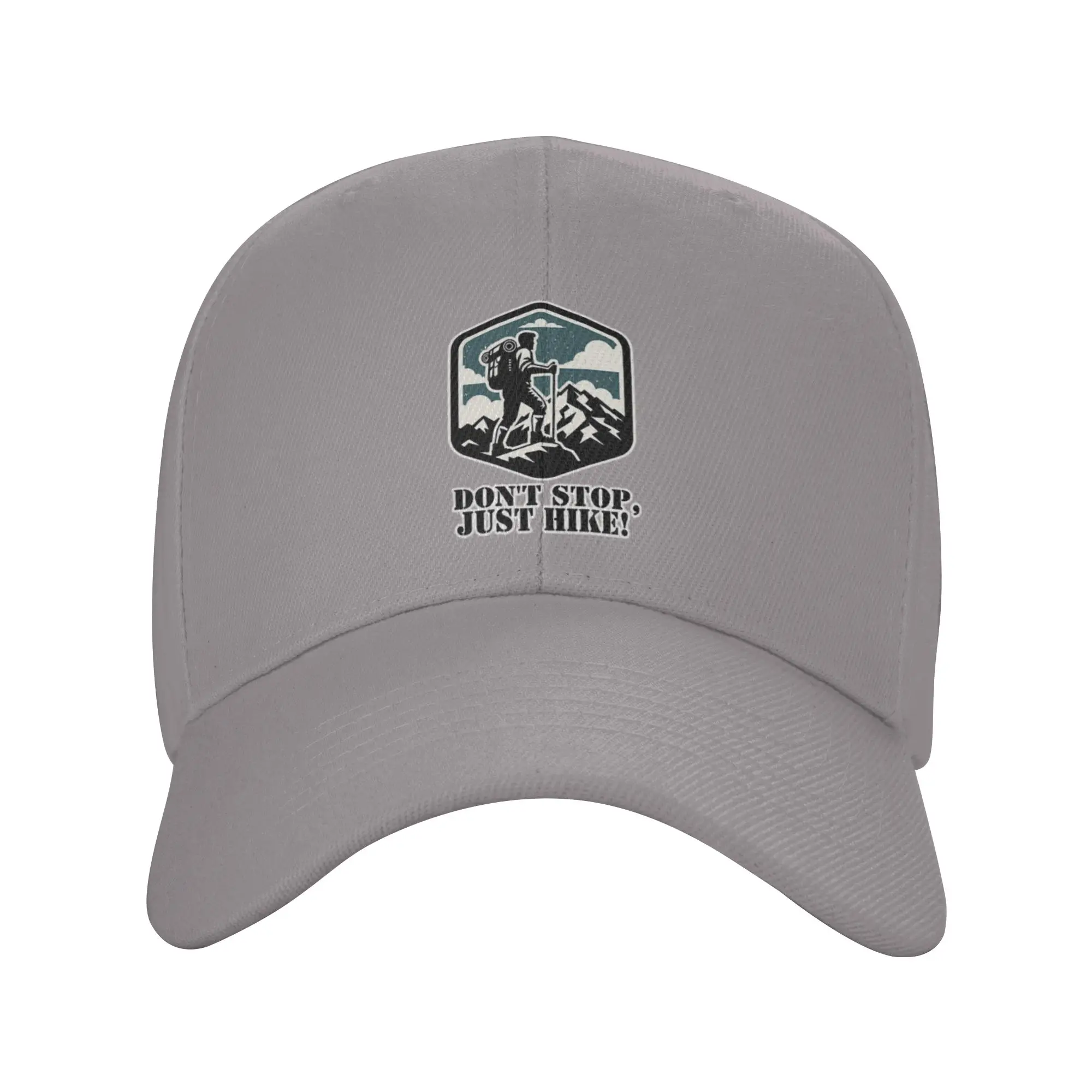 Don t Stop  Just hike! Trendy Baseball Cap Lawn Mowing Unstructured Hip Hop Cap