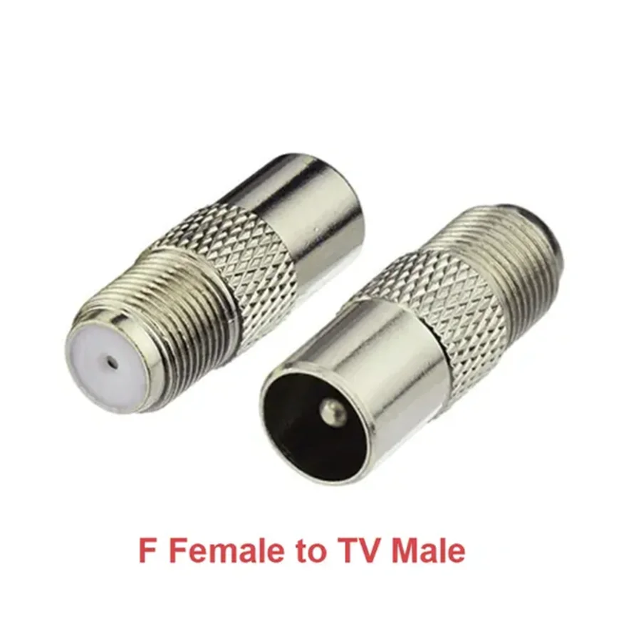 F TV إلى IEC PAL DVB-T ذكر التوصيل والإناث جاك Striaght RF محول موصل محطات الأسلاك المحورية