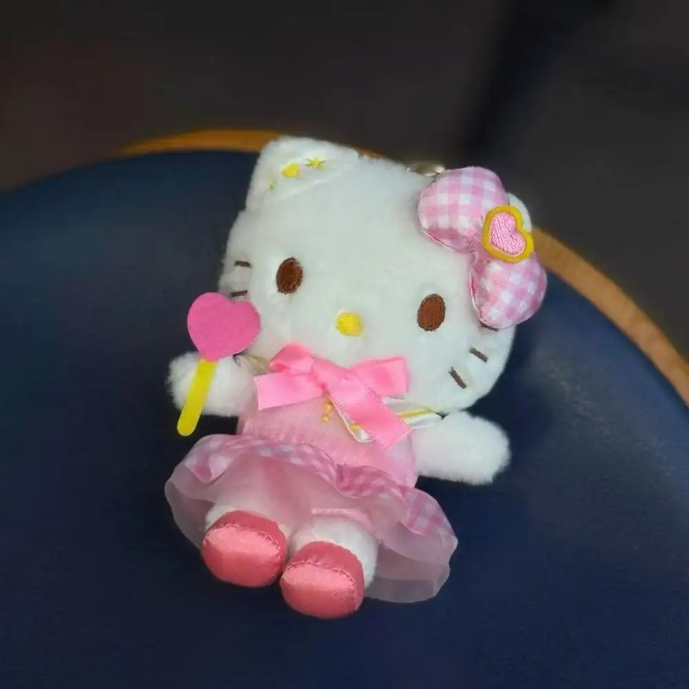 

Плюшевый брелок-подвеска Sanrio Hello Kitty Kuromi Melody в виде конфетной палочки-феи, украшение для рюкзака девочки, подарок