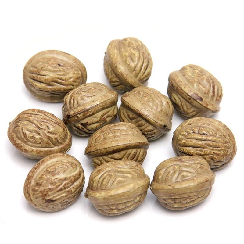 D0AD Artificial Plastic Walnuts with Authentic Look for Event Decorations & Staging