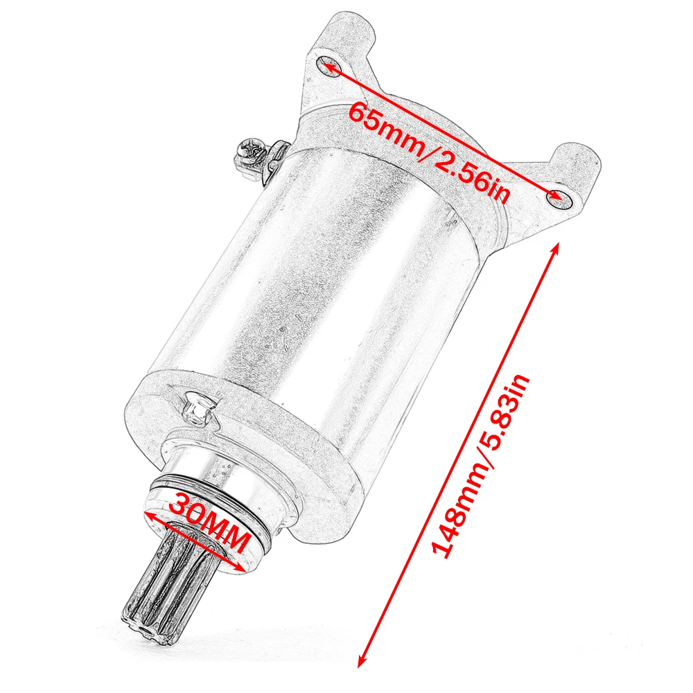 Motorrad-Anlasser für TVS Apache RTR 160 180 V2 M1060060 für Benelli 180S Leoncino 125 RFS 150i 249013210140 – Detail 6