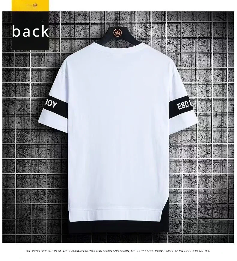 T Shirt Brand Men Clothing T-Shirts Fashion Short Sleeve Tshirt Streetwear Summer Round Neck Tees Man Sport Sportwear Vintage