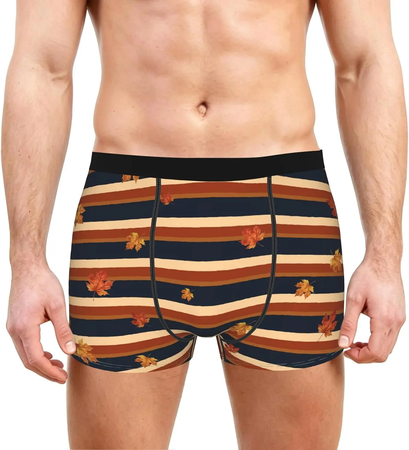 Men's Halloween Fruit Pinapple Boxer Briefs Underwear Pumpkin Breathable Comfortable Fit Perfect Everyday Wear