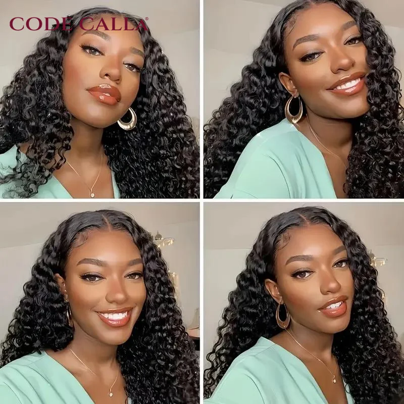 Loose Deep Wave Wig 13x4 HD Lace Frontal Wig For Women 4x4 HD Lace Front Human Hair Wigs Brazilian PrePlucked Deep Wave Wig 180%