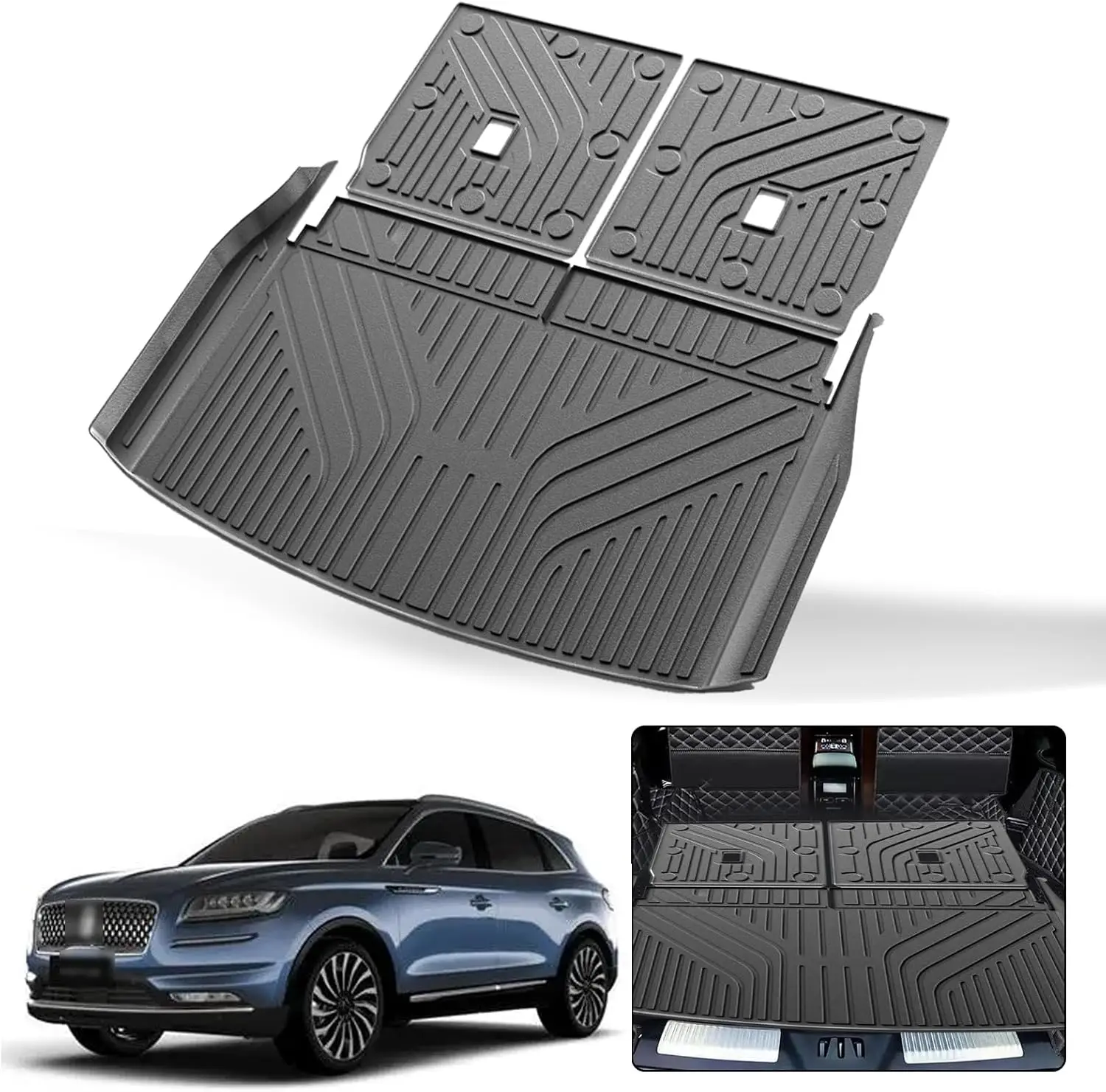 

All-Weather Rear Cargo and Backrest Protection for 2020-2026 Cars, TPE Material, Various Colors, Rear Trunk and Seat Cover