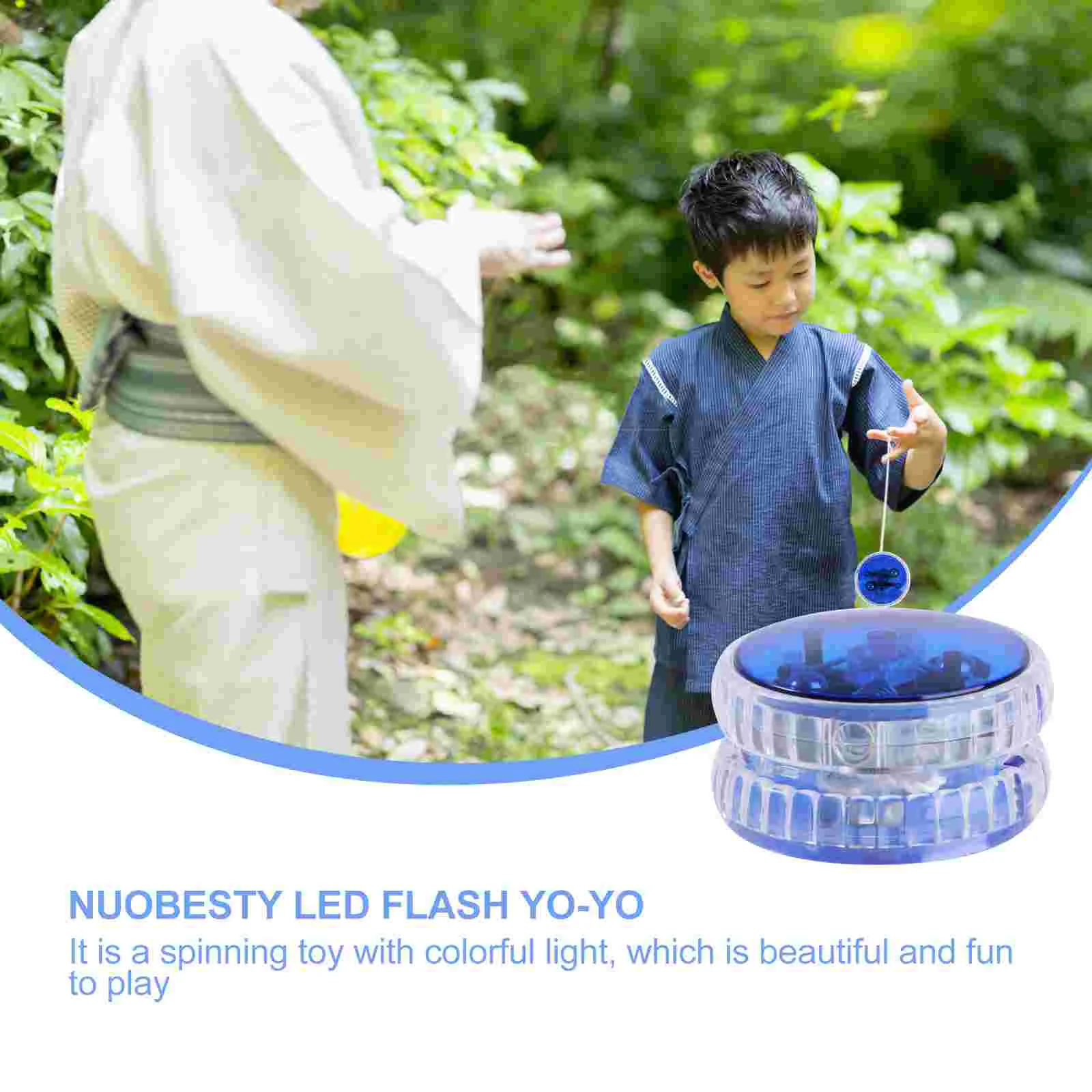 NUOBESTY LED Luminous Yoyo with String Yo-Yo Ball Birthday Party Favors Prizes (Blue) YOYOS professional yoyo