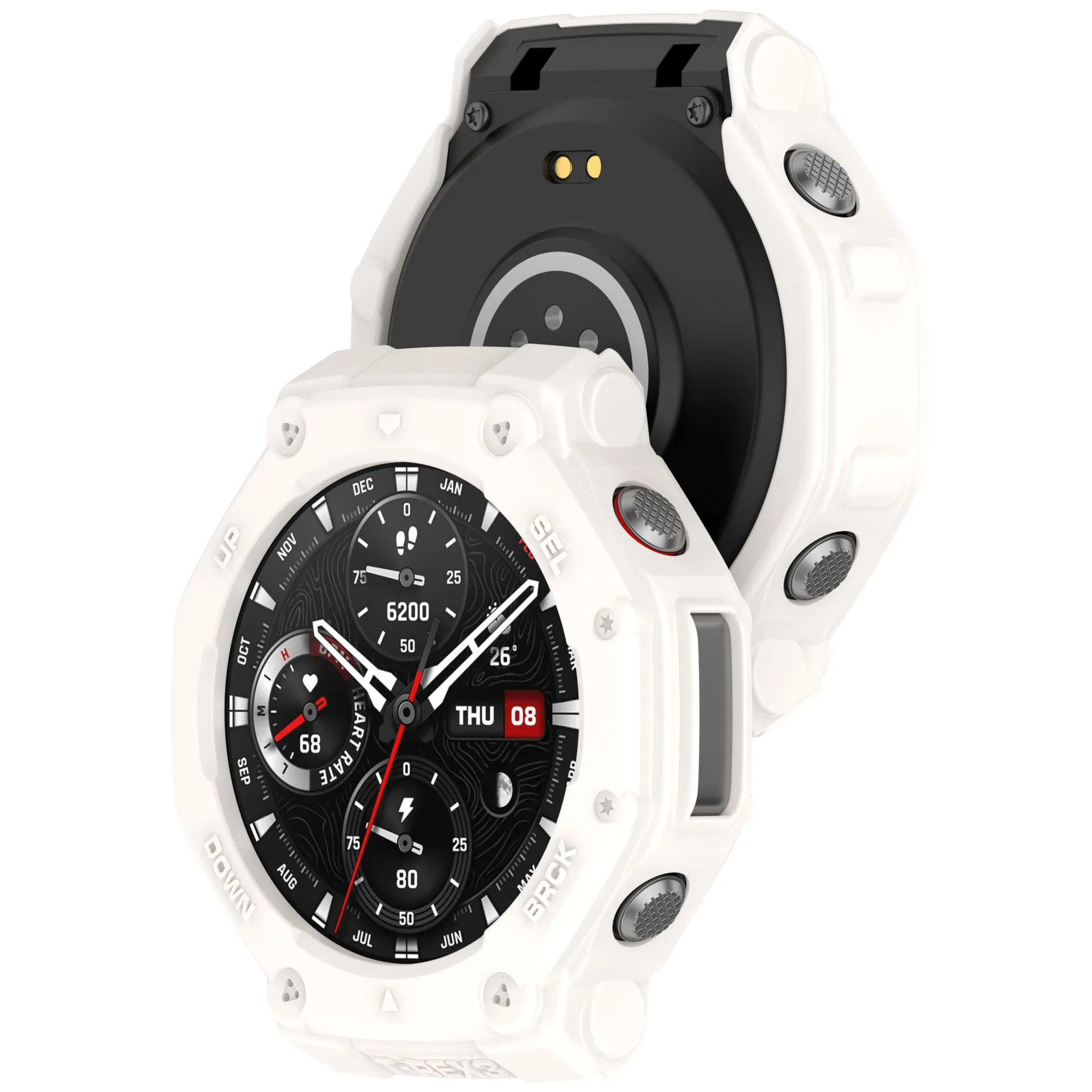 스마트워치 TPU 소프트 쉘 엣지 보호대 케이스 프레임, Amazfit T-rex 3 스마트 워치 보호 범퍼 커버 Trex3 액세서리