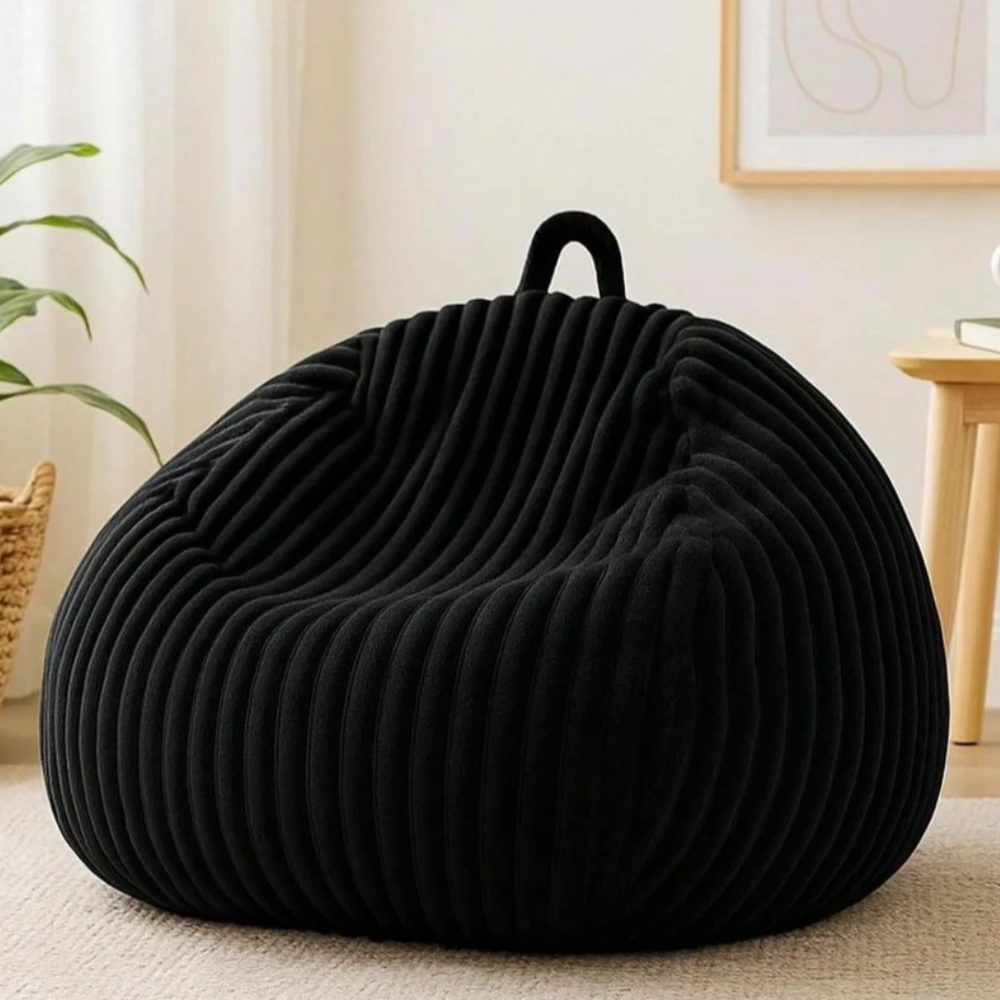 

Чехол для кресла-мешка из кроличьего меха без наполнителя, удобный чехол для мешка-пуфа без наполнения, для дома и спальни, Dr Organi