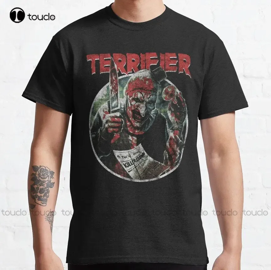 Terrifier Horror  Cult Classic Classic T-Shirt Womens Polo Shirts Xs-5Xl Streetwear Unisex Christmas Gift Make Your Design