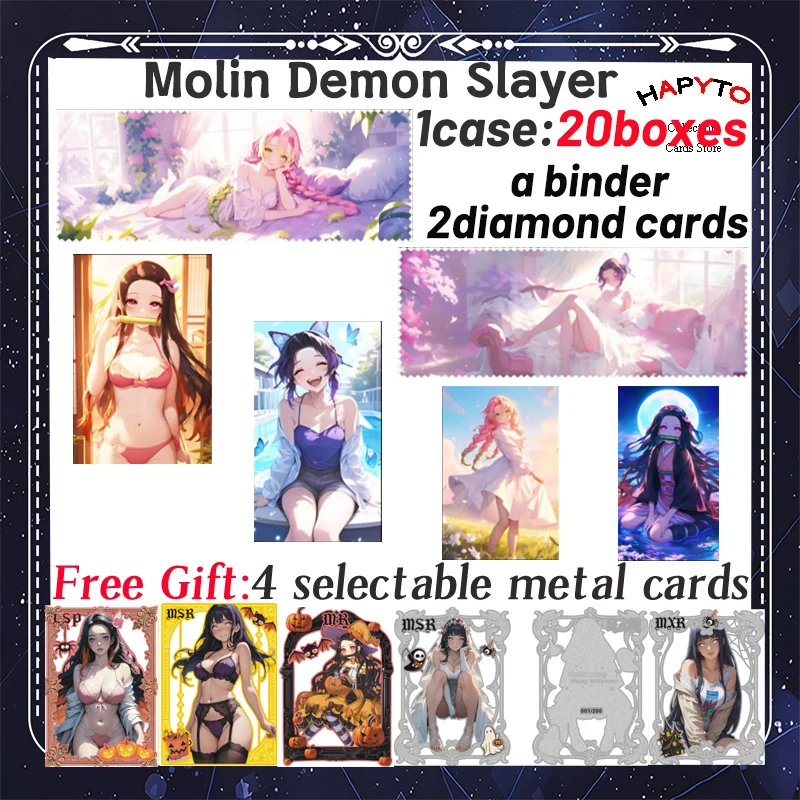 Molin Creative·Demon Slayer Acrylic Boards Nezuko Shinobu Japanese Anime Kimetsu Yaiba Booster Box Tcg Card Toy Hobbies Gifts