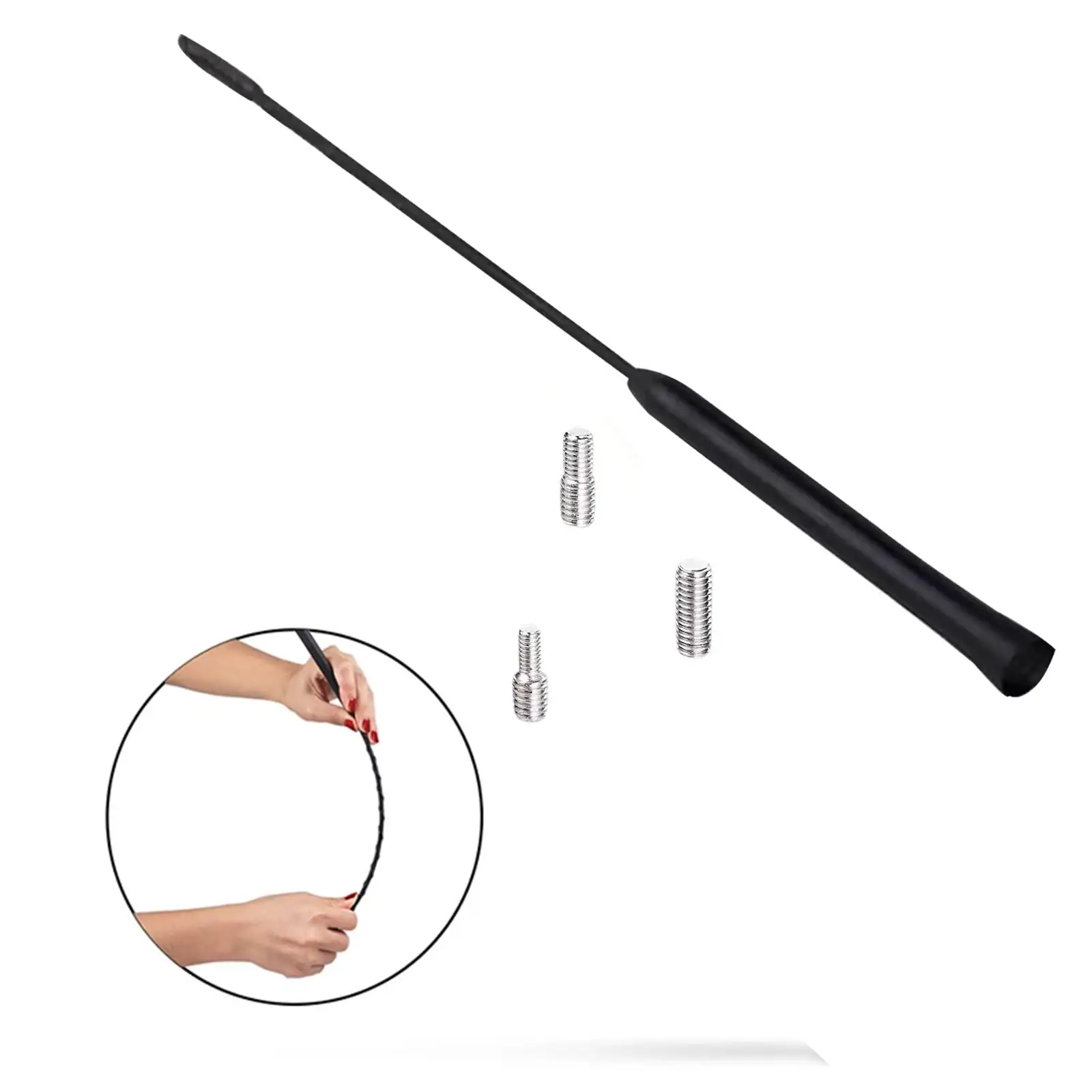 

Универсальная гибкая автомобильная радиоантенна на крышу, премиум-класса, из пластика и железа, для приёмника автомобильного стереосигнала, для универсалов и фургонов