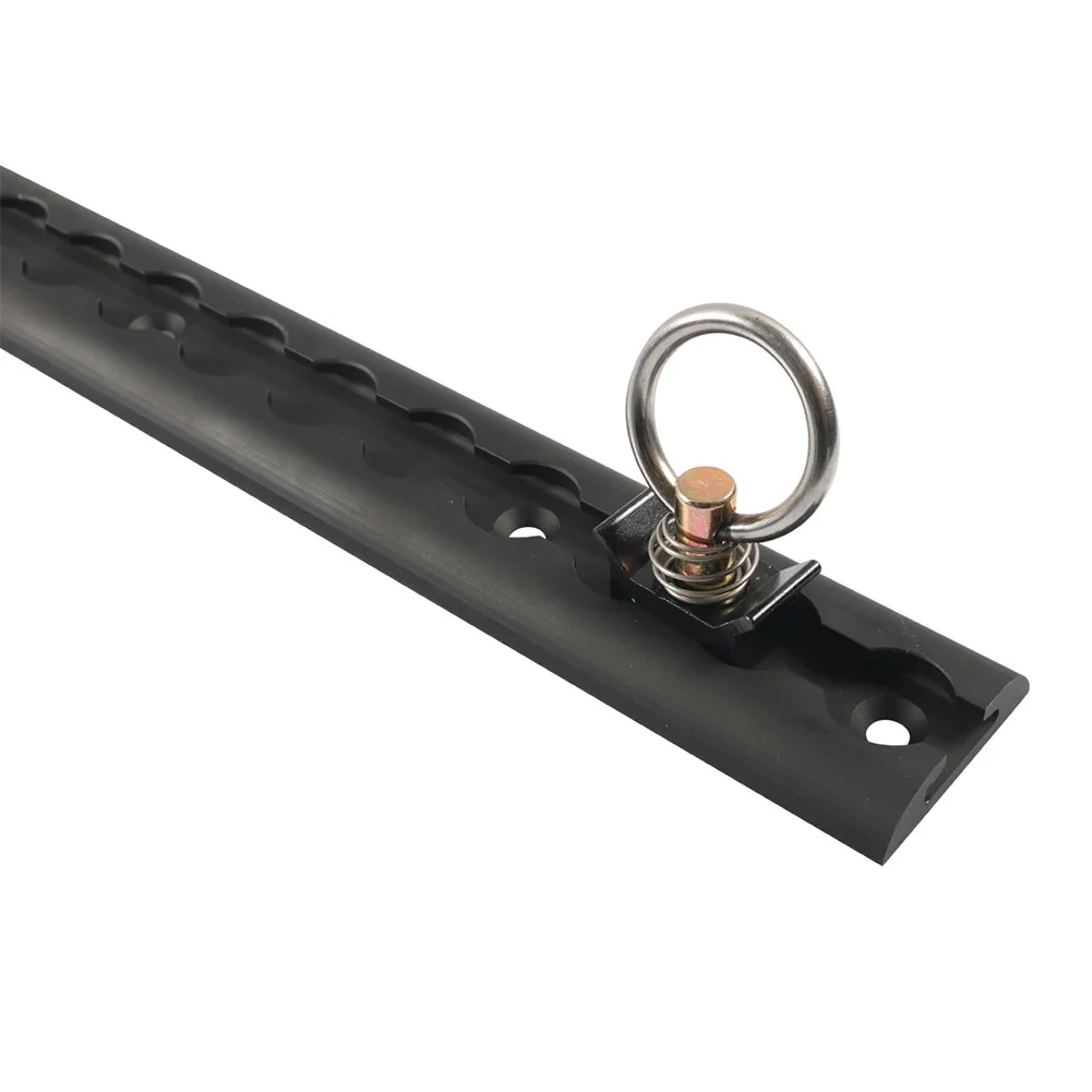 

Adjustable Tie Down Cargo Control System Securing Cargo Black 12-inch Length Custom Tie Down System For Trailers