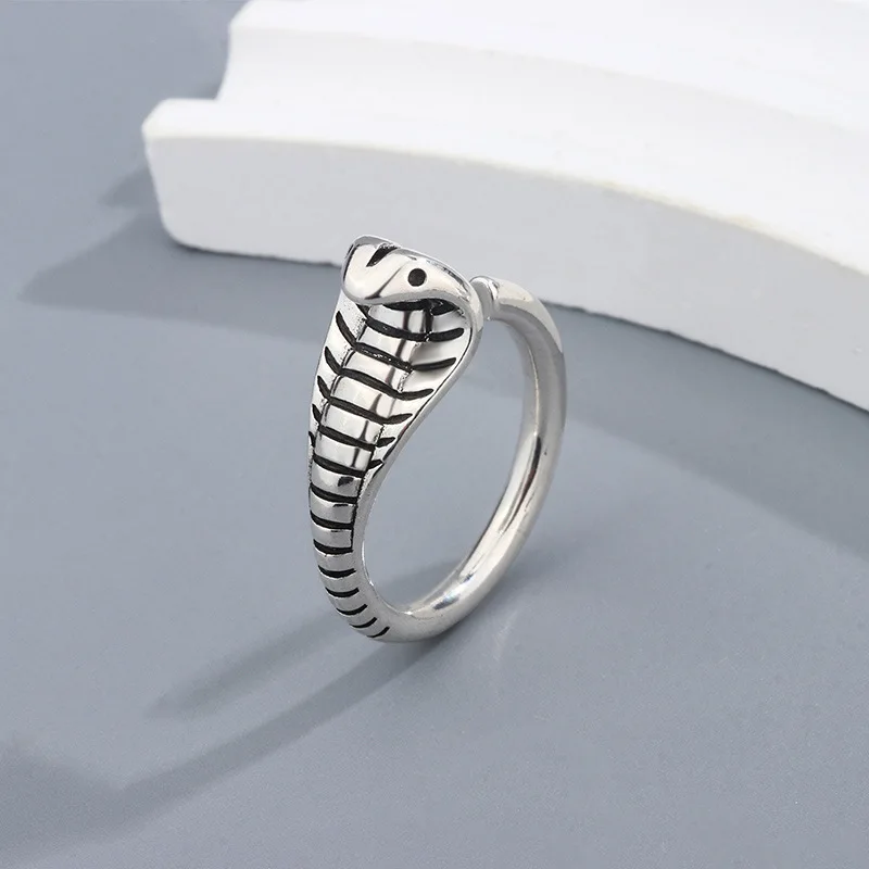 925 Sterling Silver Cobra Aesthetic Rings For Women Wedding Luxury Ins Jewelry Gift Female Accessories Ropshipping Wholesale