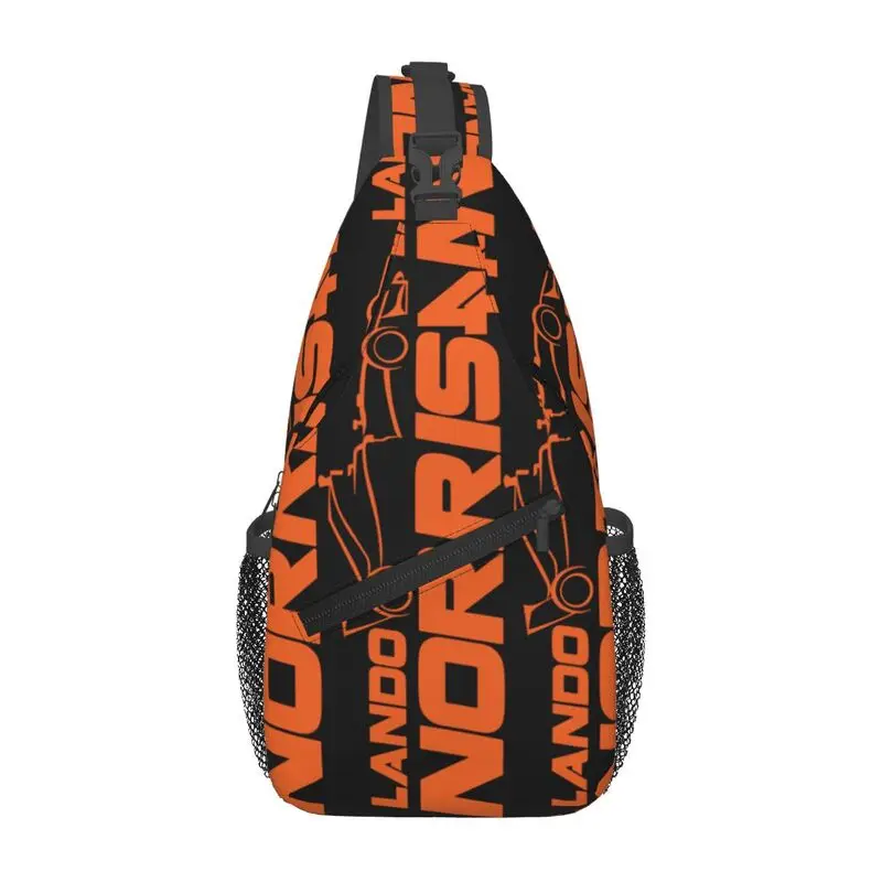 

Custom Motorcycle Racing L-Lando Norris Sling Chest Bag Custom Crossbody Shoulder Backpack for Men Travel Hiking Daypack