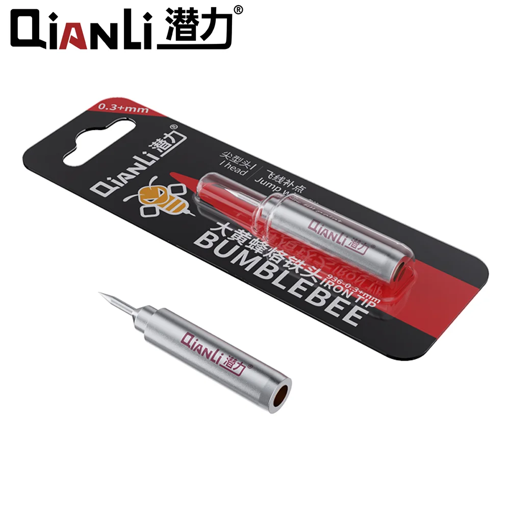 QianLi BumbleBee Iron Tip 0.2 0.3 0.4 mm Tip I J K Tip 936 Bumblebee Jump Wire Soldering Station Glue Mobile Phone Welding Tools