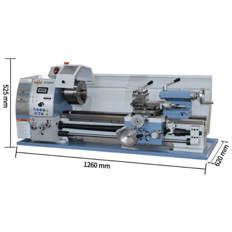 JY290VF Parallel Bars Metal Processing Lathe Brushless Motor Machine Tool Beads Lathe Home Woodworking Lathe Industrial Lathe