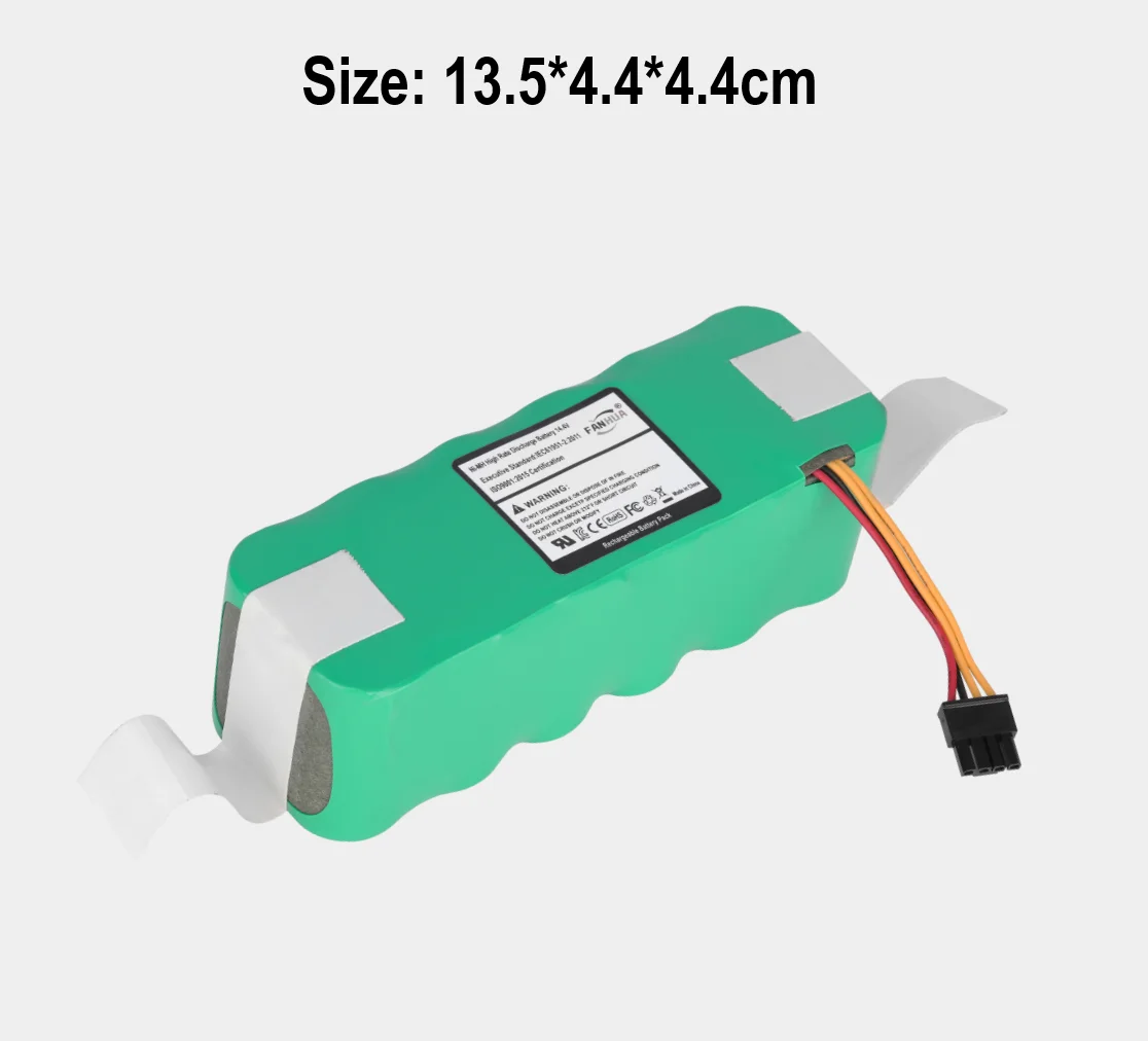 Bateria de 14.4v e 3.ah para aspirador de pó panda x, para mirror ecoxxkkteco, espelho eco