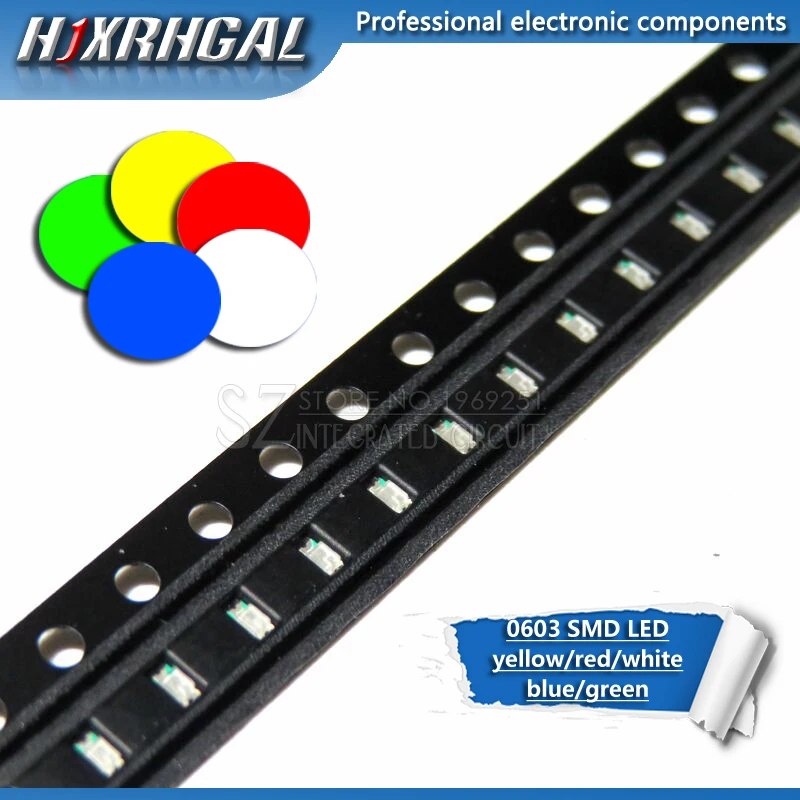 100PCS 0603 Smd Led…