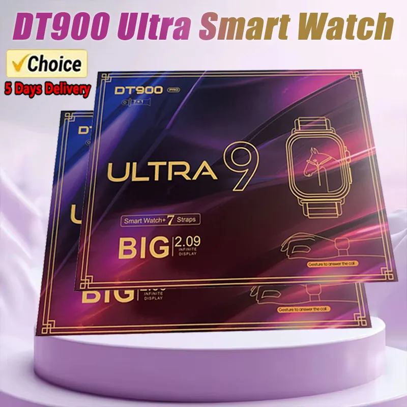 7 in 1 strap watch DT900 Support Music Wireless charging Bluetooth Calling Health & Fitness Tra Sports smart watch men and women
