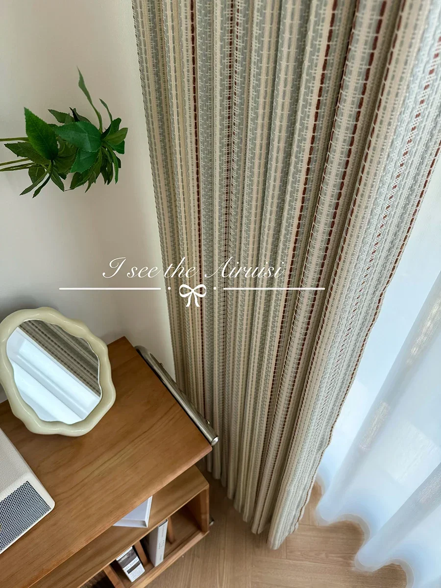 

Decor Blackout Fashion Chenille Jacquard Curtains For Living Dining Room Bedroom Dopamine Braided Children's French Medieval