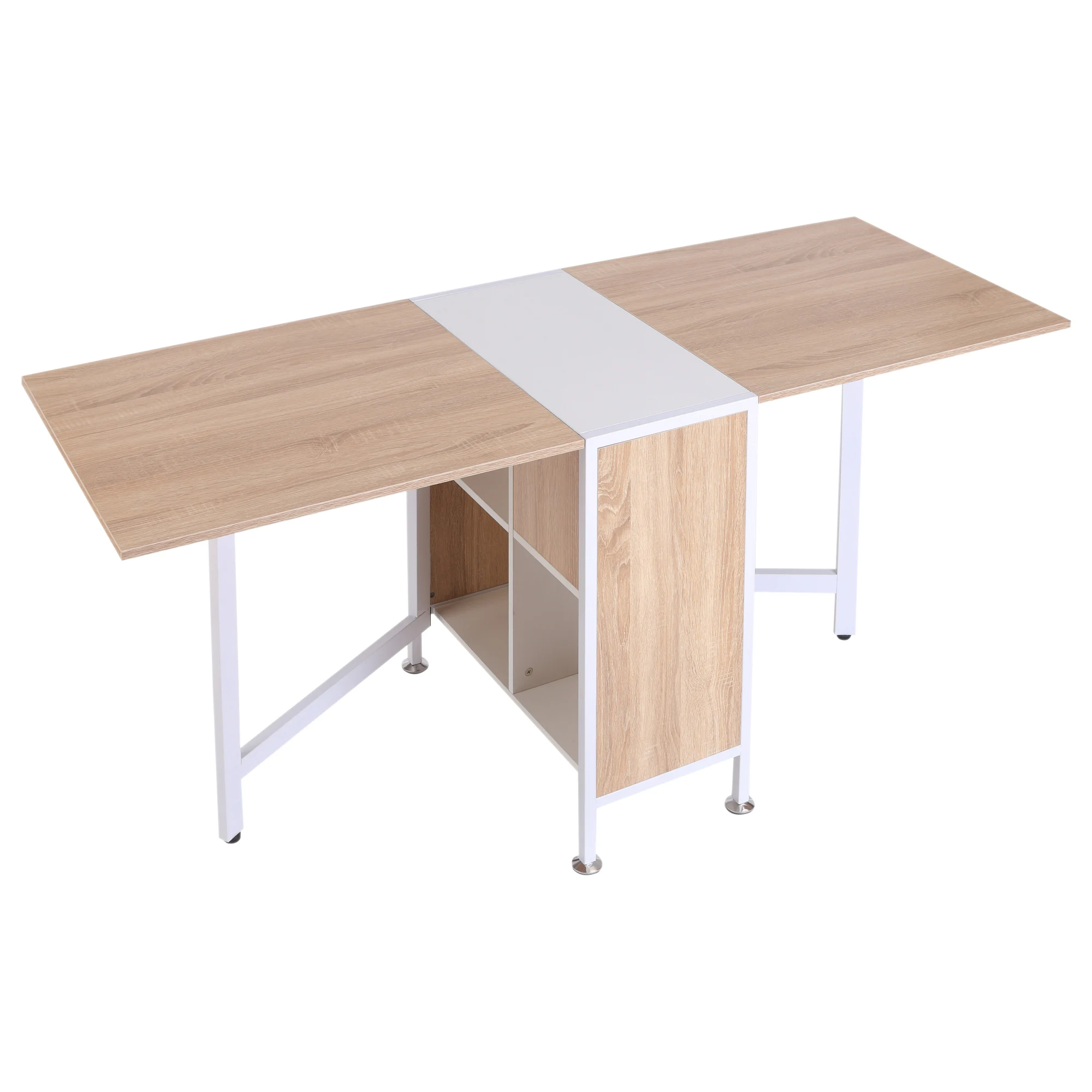 

Multi-functional Home Furniture Dining Table with Wheels Modern Dining Room Folding Table for Small Home
